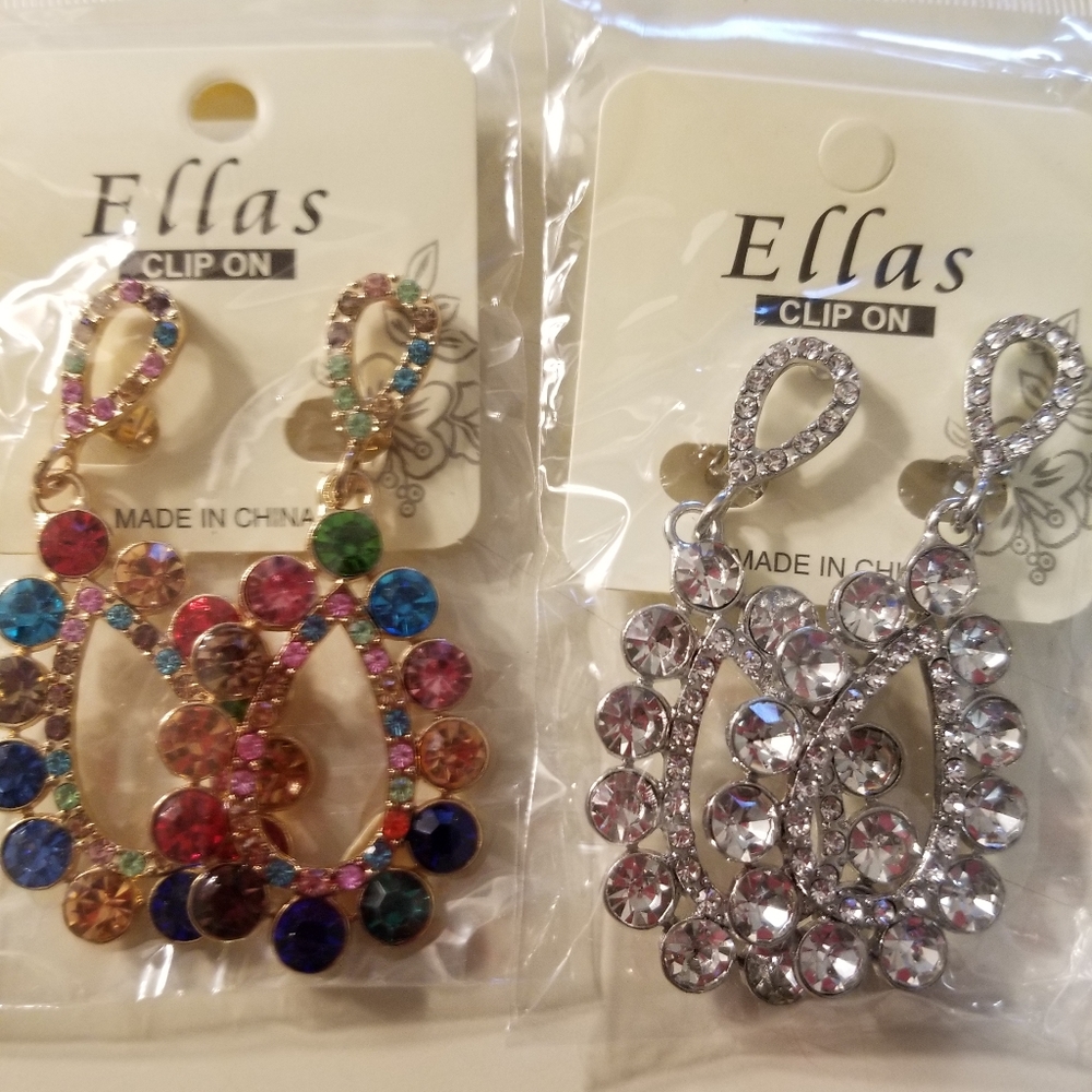 Clip on Earrings.